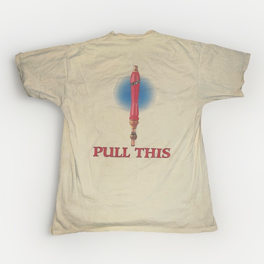 Oneita "Geary's Pale‎ Ale - Pull This" Single Stitch T-Shirt Size XL Vintage USA